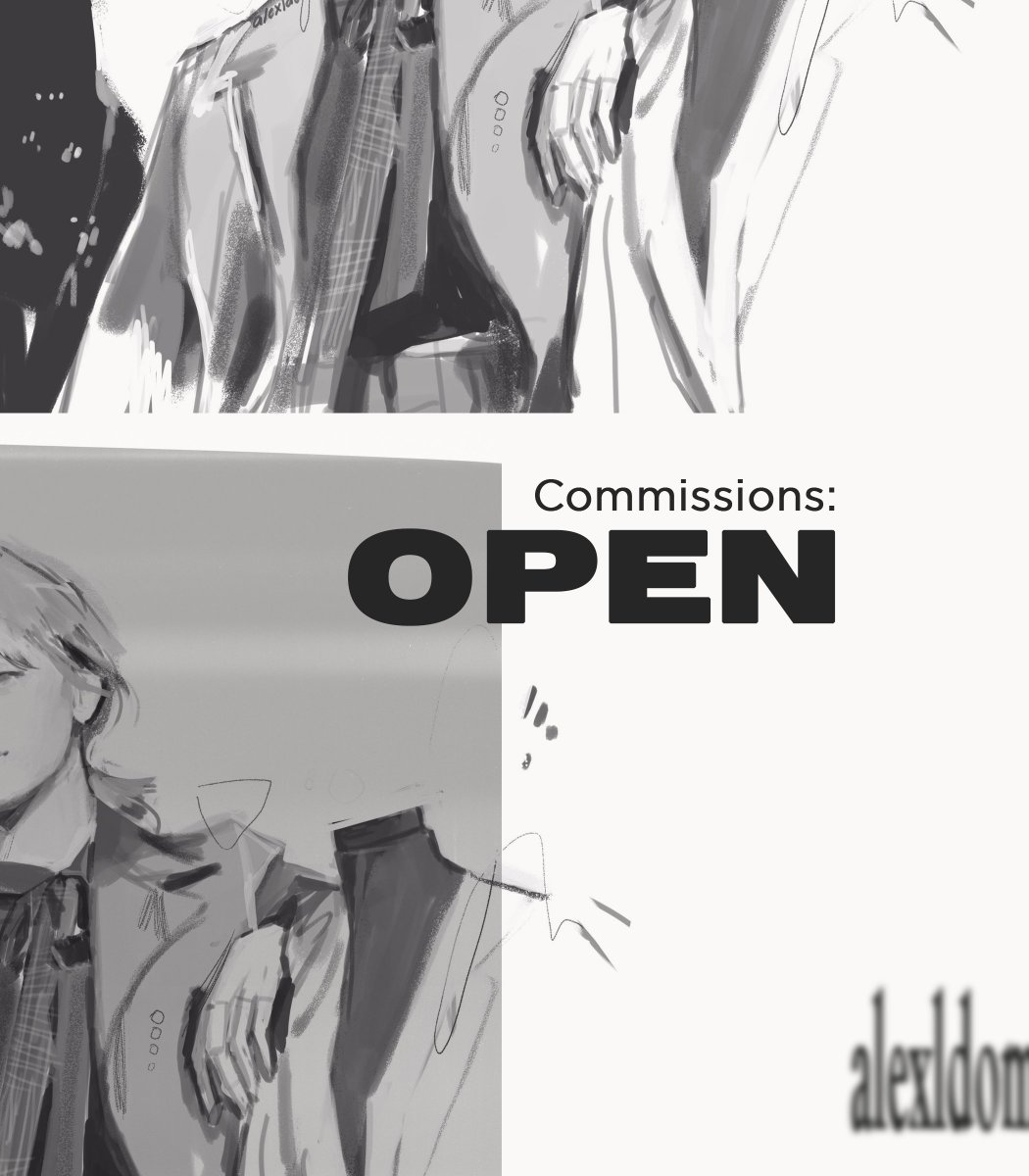 i'm open for commissions! send me a message (dm) if you're interested☺️
