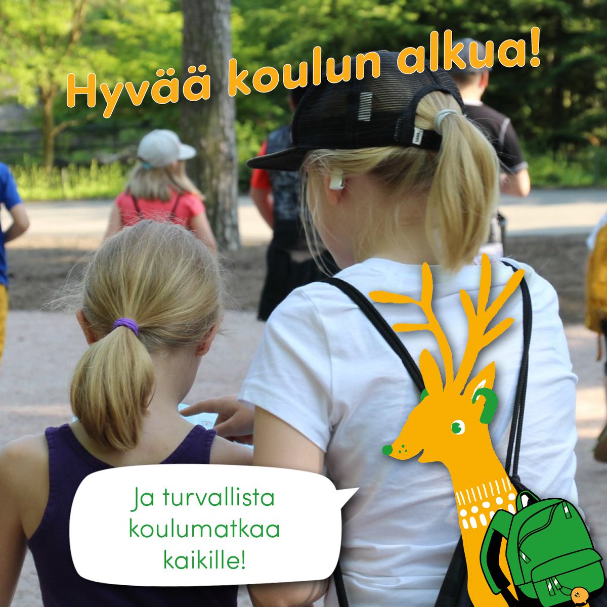 LapCIry's tweet photo. LapCI ry haluaa toivottaa hyvää ja turvallista koulun alkua kaikille koululaisille, koululaisten vanhemmille ja opettajille!  📚🧡

#KouluAlkaa #TurvallisestiKoulutielle https://t.co/otQprvyLSm