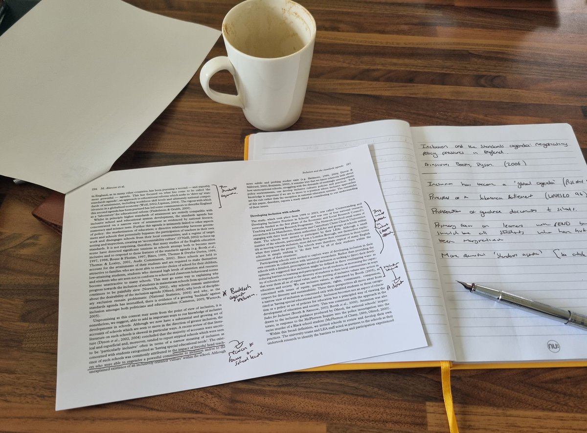 MikePower_91's tweet photo. Doing more lit review whilst the baby has a nap 😴
This paper looks at the tension between the 'standards agenda' and inclusion and the perceived backlash against inclusion in the past decade 📖
#EdD #EdDChat #phdlife #inclusion #EducationPolicy https://t.co/eWOkXlTbpq