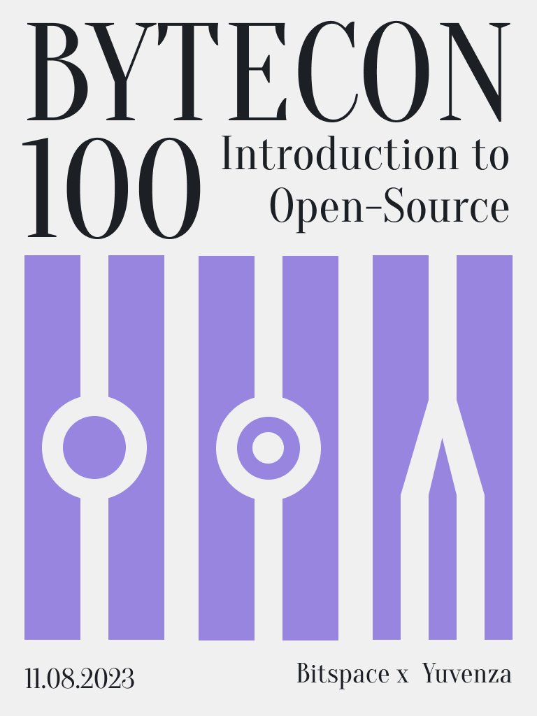 bitspaceorg's tweet photo. BYTECON 100: Introduction to Open Source 🤖

We are happy to announce our first workshop on coming 🗓️ Friday from 9:15 to 10:30  hosted by Bitspace for Yuvenza - Youth Fest. If you're interested, kindly signup through the provided form 🤟. https://t.co/GVTYPje3tr https://t.co/PBSr2VLOrG