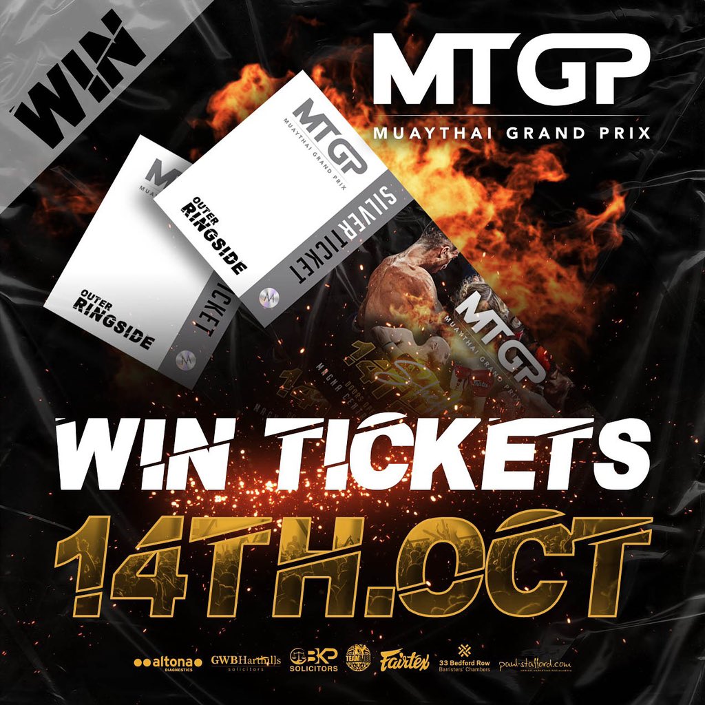 Secure your ringside spot for the ultimate MTGP showdown in Sheffield! 🥊🎟️ To enter the competition and win TWO VIP tickets for the October 14th event, just click the link to register ➡️ eepurl.com/hjEy61

Winner will be announced 1st of September 🏆