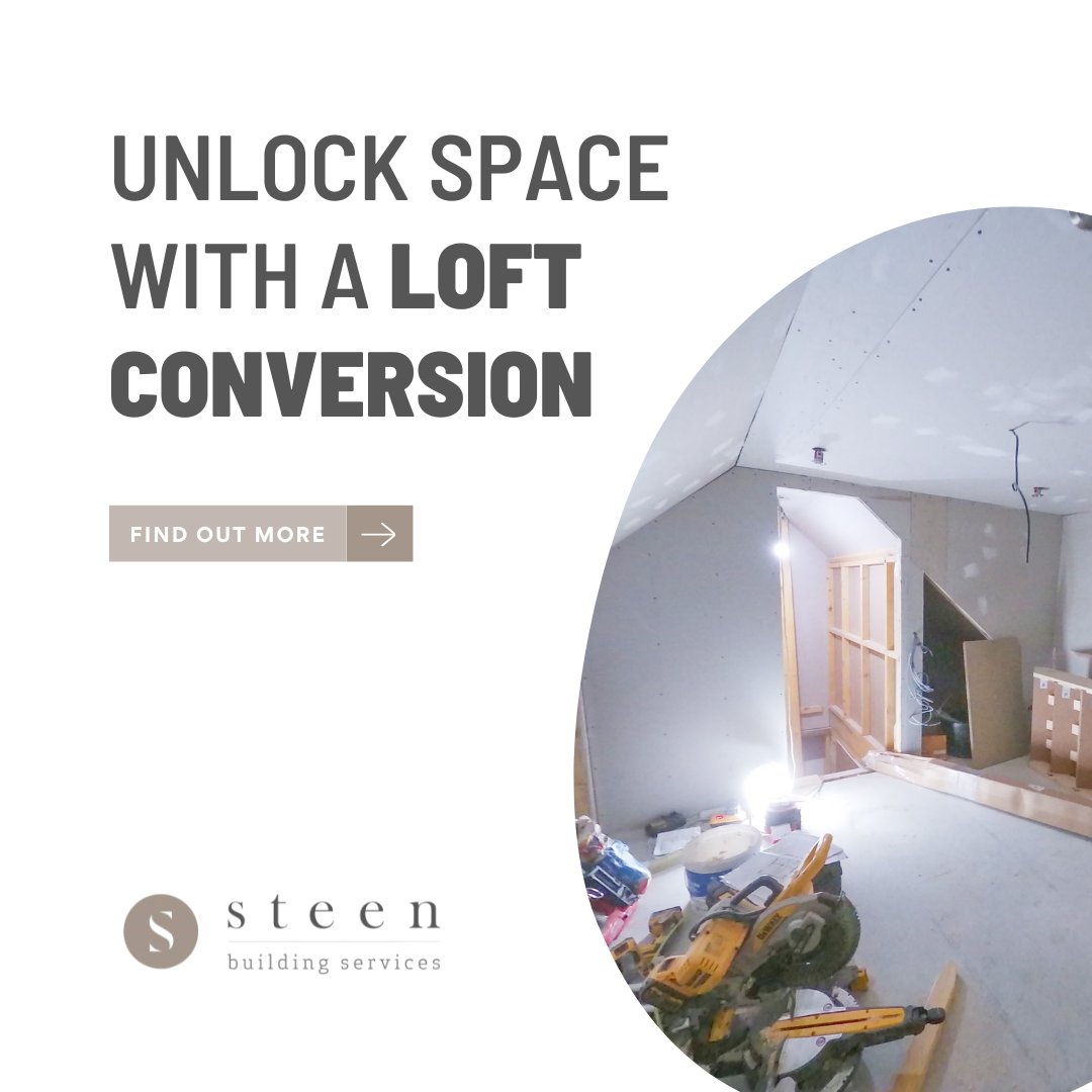 🏡✨ Need extra space without the hassle of moving? Steen Building Services has got you covered with our exceptional loft conversion services! Transform your attic into a beautiful, functional space that suits your needs perfectly. 🏠🔨 #LoftConversions #HomeRenovation