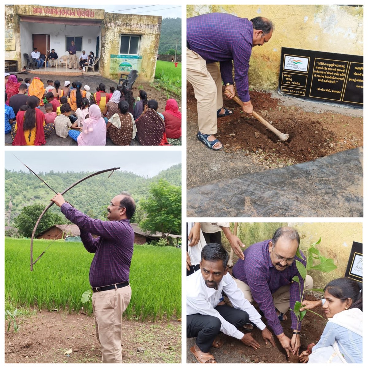 Meri Mitti Mera Desh , Program Celebration at Panchvera village,  Taluka Kaparada,  District Valsad.