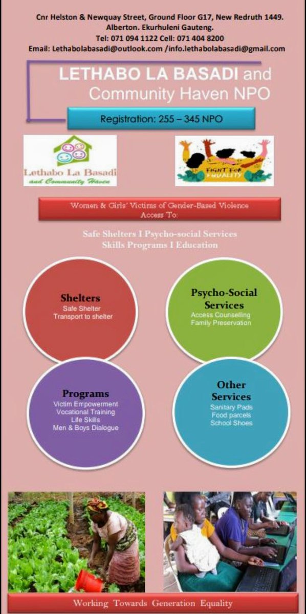 Lethabo La Basadi and Community Haven NPO tweet media
