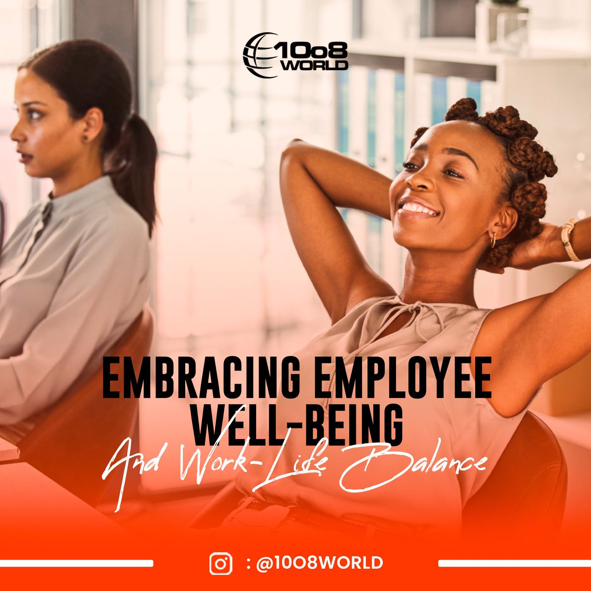 10O8World's tweet photo. Prioritize employee well-being for a thriving workplace. 1. Happy employees are more productive. 
2. Well-being initiatives reduce stress and boost happiness.
 3. Balance attracts talent and retains employees. 
4. Encourage creativity and personal growth……Contd https://t.co/2E8DbUILfp