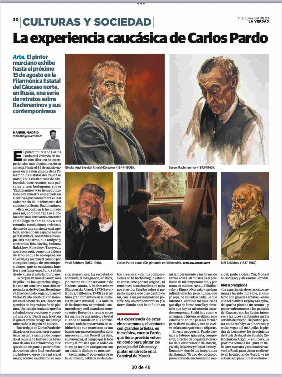 Sobre la exposición que he realizado en la Filarmónica Safonov del  Cáucaso.