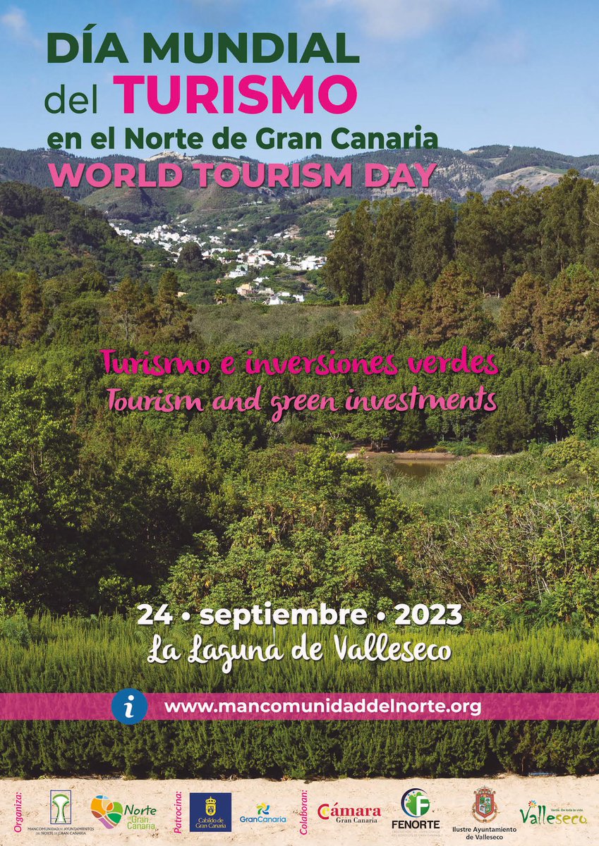 RadioArucas's tweet photo. El #NorteGC celebrará el Día Mundial del Turismo en Valleseco. El 24 de septiembre se hará entrega de los reconocimientos al turismo en nuestra Comarca.

@MancomunidadNGC 
@turismogc 
@RadioValleseco https://t.co/ifxNhxMi18