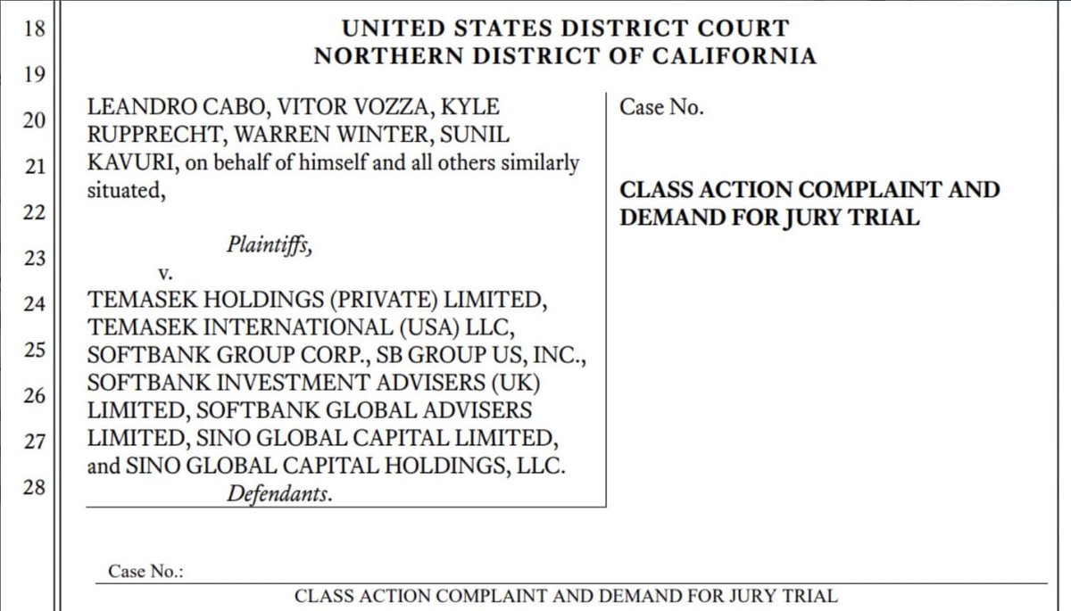 crypto_ruh's tweet image. Eighteen prominent venture capital firms, including Temasek, Sequoia Capital, Sino Global and Softbank, have filed a class-action lawsuit over their alleged role in facilitating fraud on FTX cryptocurrency exchanges.