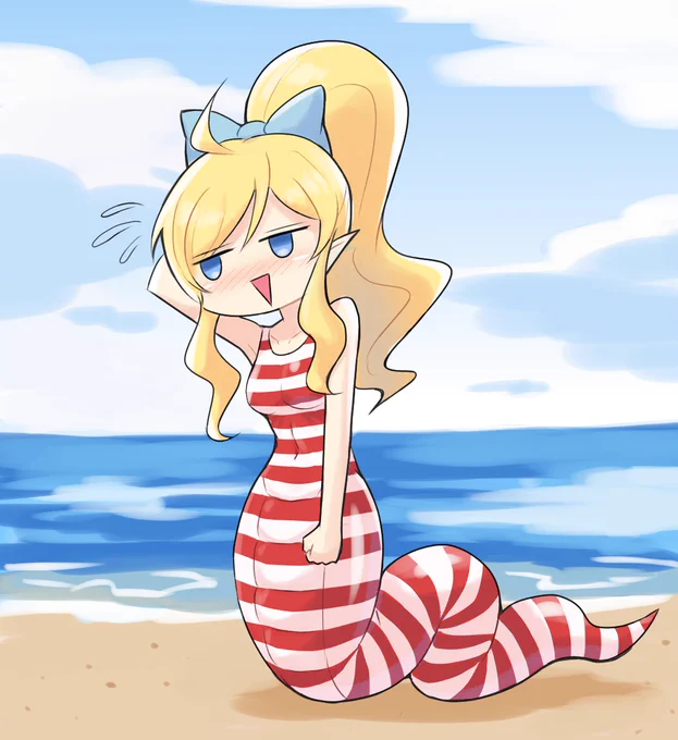 「その水着あんたも買ったのね……」  #邪神ちゃんドロップキック