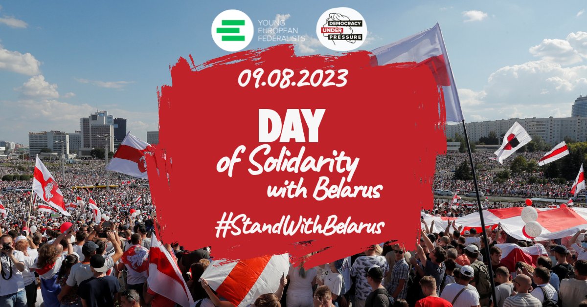 🤍❤️🤍JEF Europe calls for unwavering solidarity with the people of #Belarus on this 9th of August, which marks 3 years since the sham election of 9 August 2020 #StandWithBelarus #DemocracyUnderPressure Read our 🧵👇