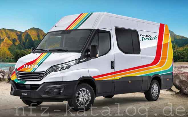 Iveco Daily Switch је комби за доставу, мобилна канцеларија и кампер у једном. nfz-katalog.de/product_Iveco_… <a href="/IVECO/">IVECO</a> <a href="/distritrucks/">distritrucks.com - transport equipment catalogue</a>