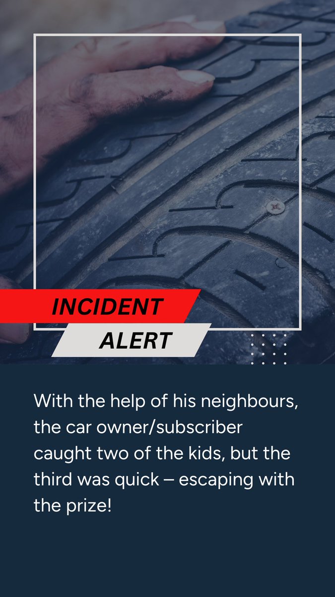 localby56's tweet photo. #IncidentAlert
2 of the boys were caught with the help of the car owner's neighbours while one of them escaped with the tire caps
2/4 https://t.co/sDR4y6jUnU