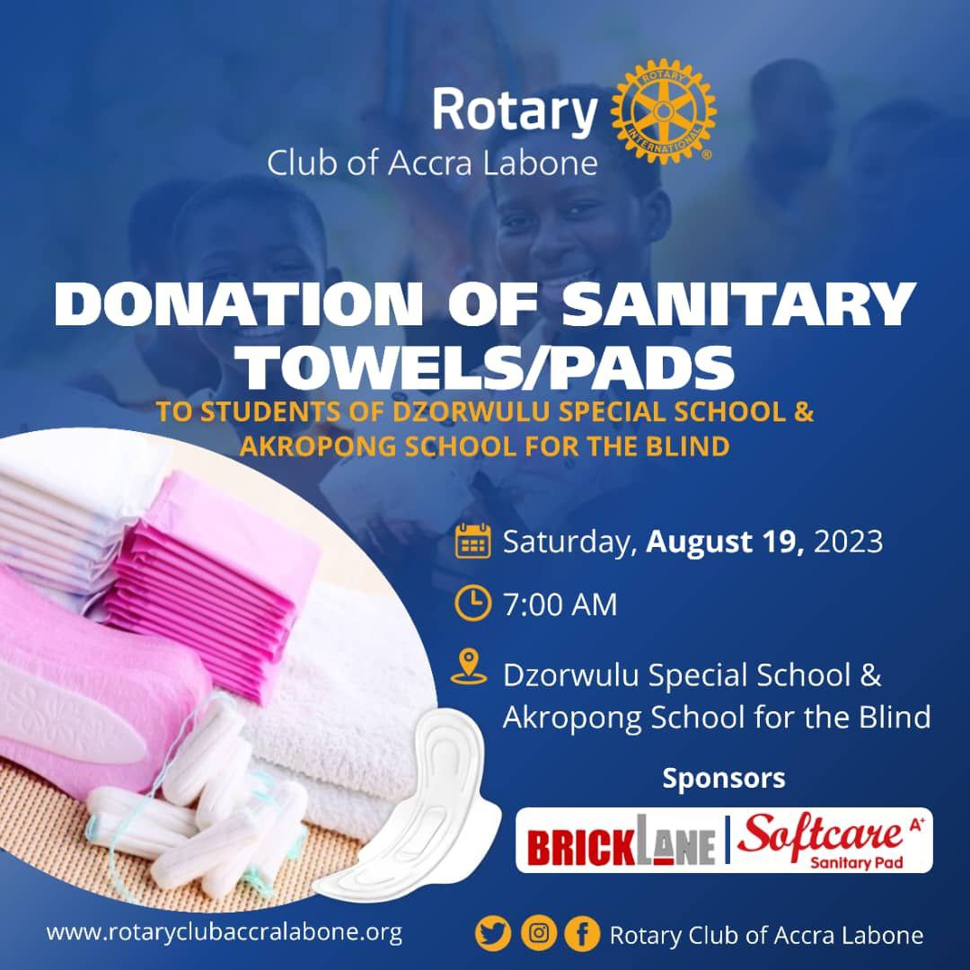 ClubLabone's tweet photo. In our efforts to create hope in the world, join us on this worthy note to put smiles on the faces of our young ladies. You can also support this initiative. #Rotaryclub #rotaryghana https://t.co/KHiF7cwv3t