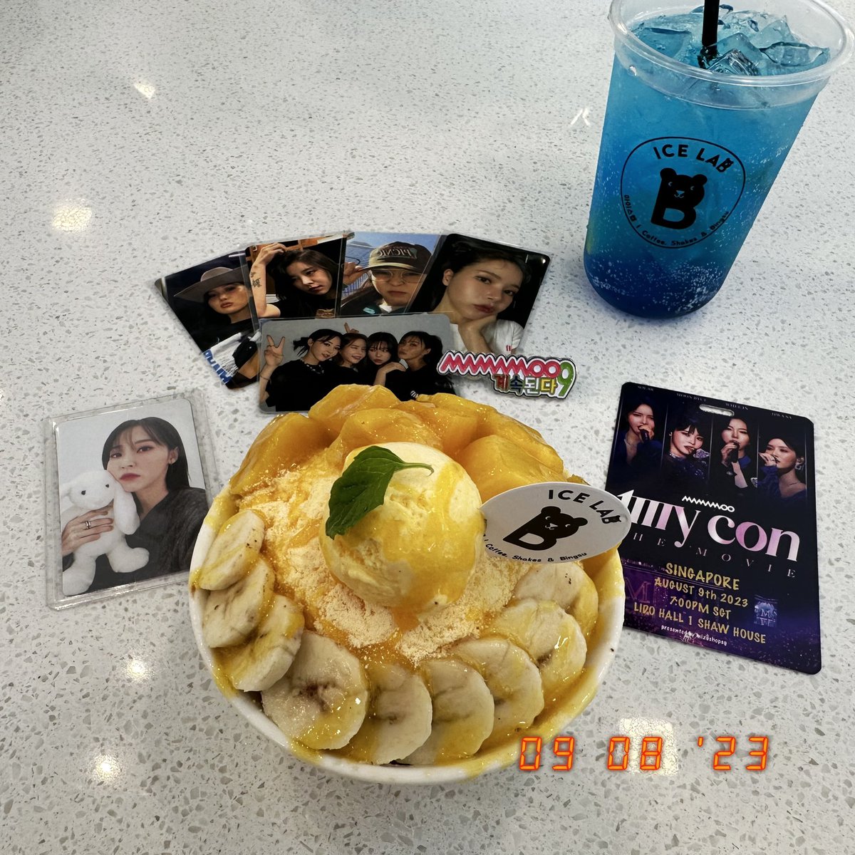 rin_4364's tweet photo. Pre-Movie Cafe Event 💚
#MamamooMovie_sg #mizucafeevent https://t.co/pzCuogyZlr