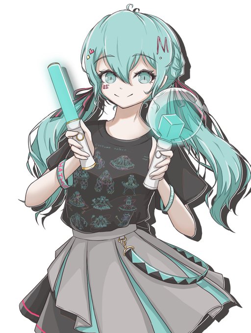 「glowstick twintails」 illustration images(Latest)