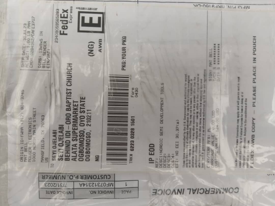 SeyiOjelabi's tweet photo. My project idea was worthy in a global challenge in #Greece to compete for a grand prize of $20,000.
So I received my hardware kit worth $150+ with @SoracomIoT sim card loaded with cellular data pack valued at $900 to accelerate my project development
@WevolverApp
@NordicTweets https://t.co/7OMw9Y6AZD