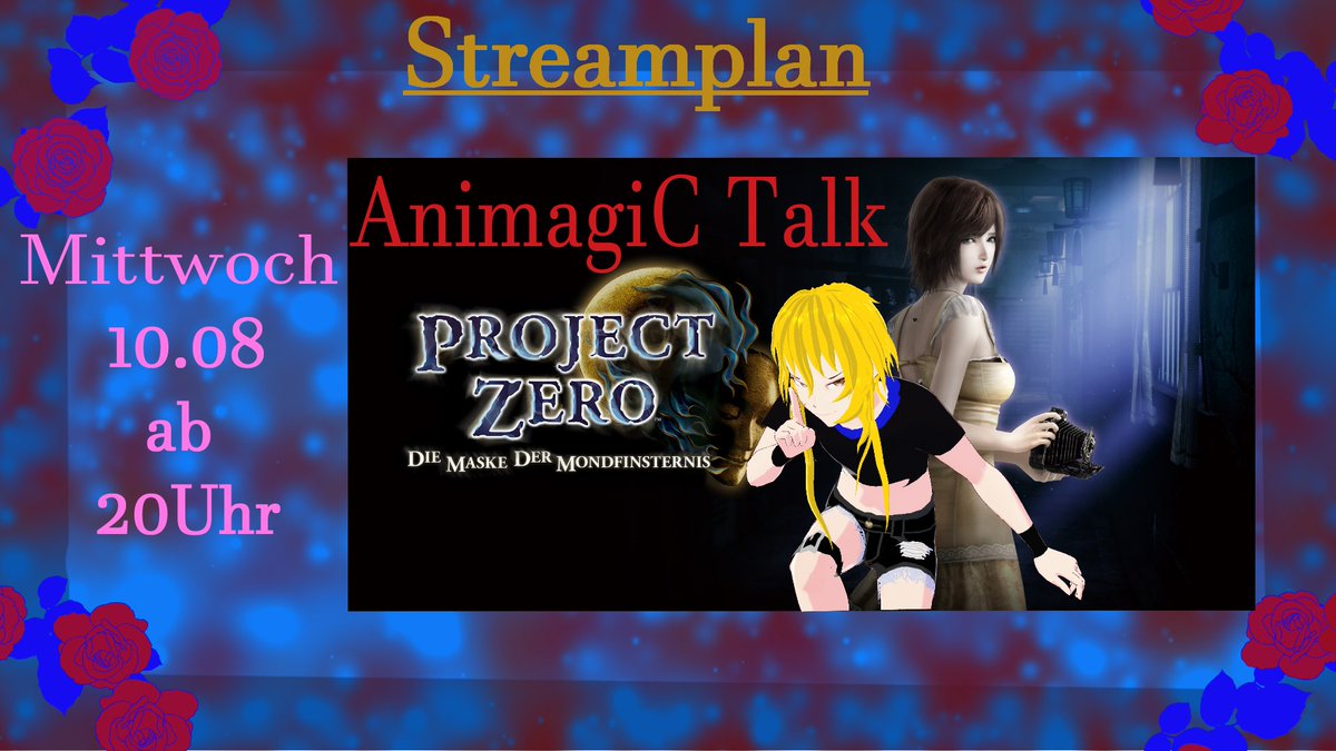 Kensuke_Tenshi's tweet photo. Guten Morgen meine verrückten Hühner🐔
Heute um 20 Uhr gibt es AnimagiC Talk und danach Horror Game Time mit Project Zero 4!
Also seit dabei und schaut mal rein. 💙🦊
#AnimagiC2023 #AnimagiC #vtuber #GERVtuber #Projectzero #fataleframe https://t.co/sFC9mJDowz
