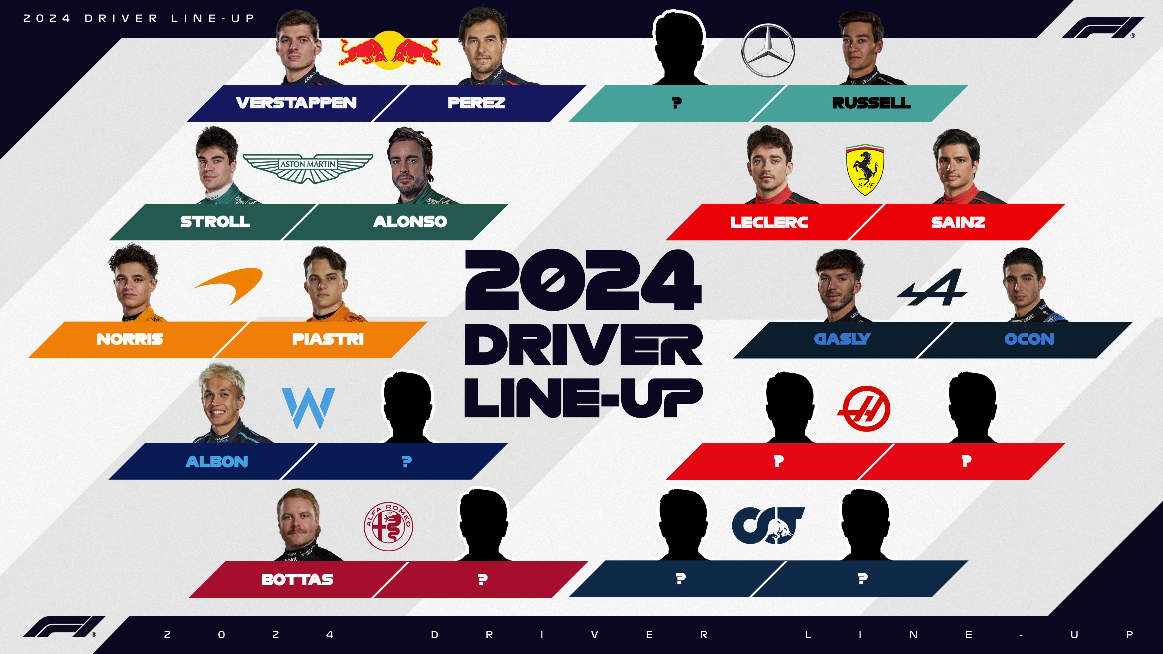 더쿠 - F1 트위터에 올라온 2024 라인업