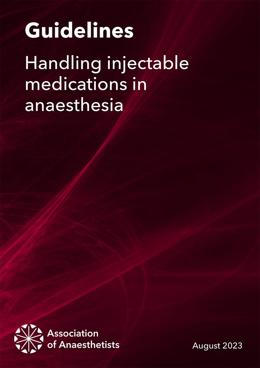 New Association guideline on safe injection practice in hospitals emphasises the importance of prefilled & labelled syringes in avoiding medication errors Read 'Handling injectable medications in anaesthesia' published in @Anaes_Journal 👉ow.ly/kE4q50PvBQs