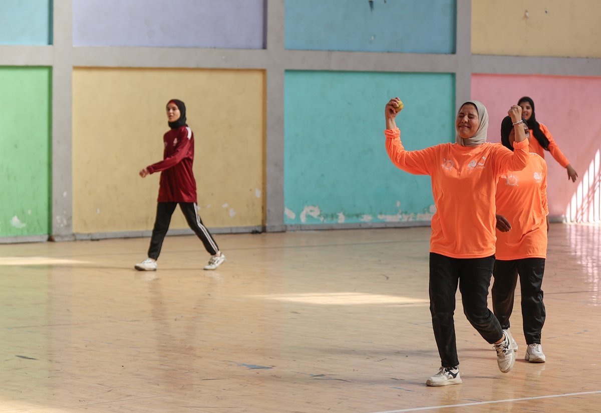 The #Palestinian #federation of #baseball and #softball organizes Baseball 5 #championship for #women in #Gaza City in preparation for participating in the 2023 Baseball #worldcup for Women in Indonesia next November #امر_ملكي 
 #baseballgame #photography #sport by <a href="/ahmedzakot/">Ahmed Zaqout (Zakot)</a>