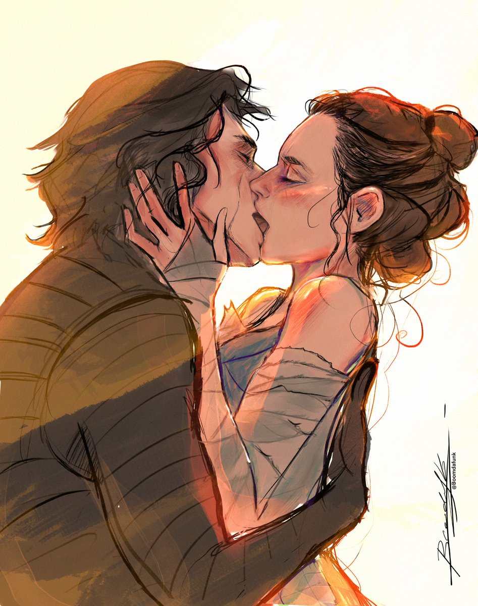 Time for some Otp love #reylo #reylofanart #reyloart #bensolo #kyloren #rey #reynobody #starwars #starwarsfanart #daisyridley #adamdriver #fanart #drawing #digitalart #procreate #procreateart #art #artistontwittter