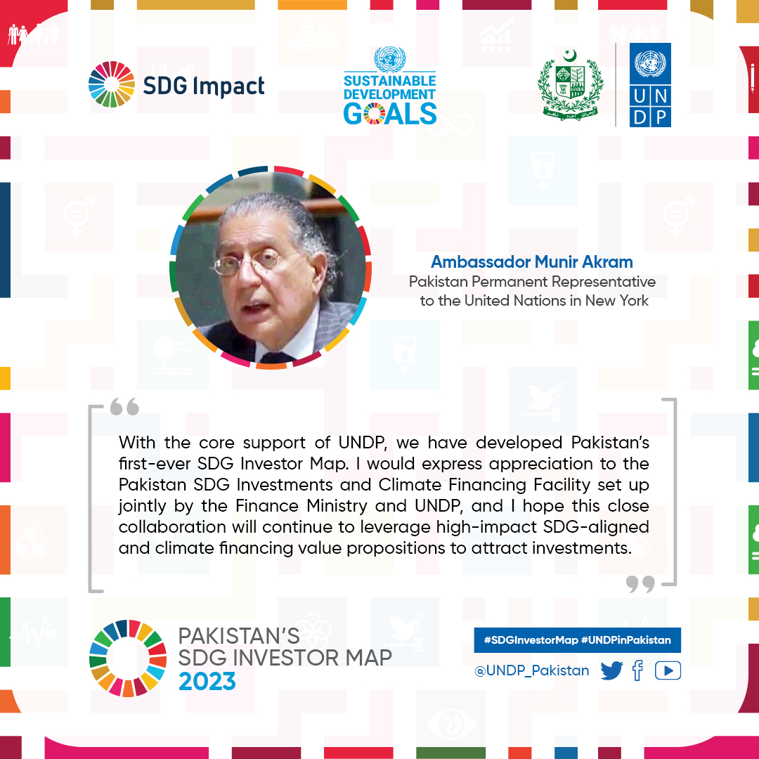 UNDP_Pakistan's tweet photo. #UNDPinPakistan @GovtofPakistan @ForeignOfficePk present Pakistan's 1st #SDG Investor Map 2023.

"I look forward to seeing conversion of report findings into multibillion transactions to position🇵🇰on global &amp; regional platforms for economic diplomacy."
- H.E. @BBhuttoZardari 1/2 https://t.co/1jnCNXB9SE