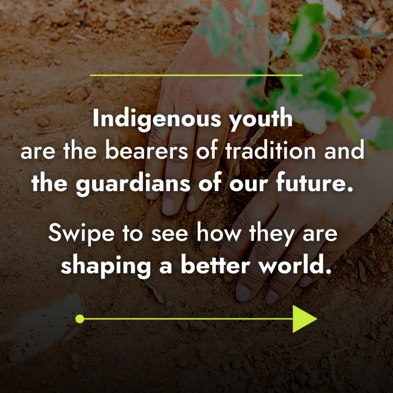IFAD's tweet photo. By cherishing their ancient cultures, indigenous youth reach out to the past.

But they also look to the future.

See how they are combining innovation with traditional knowledge to address local and global challenges ⚡🌎👏