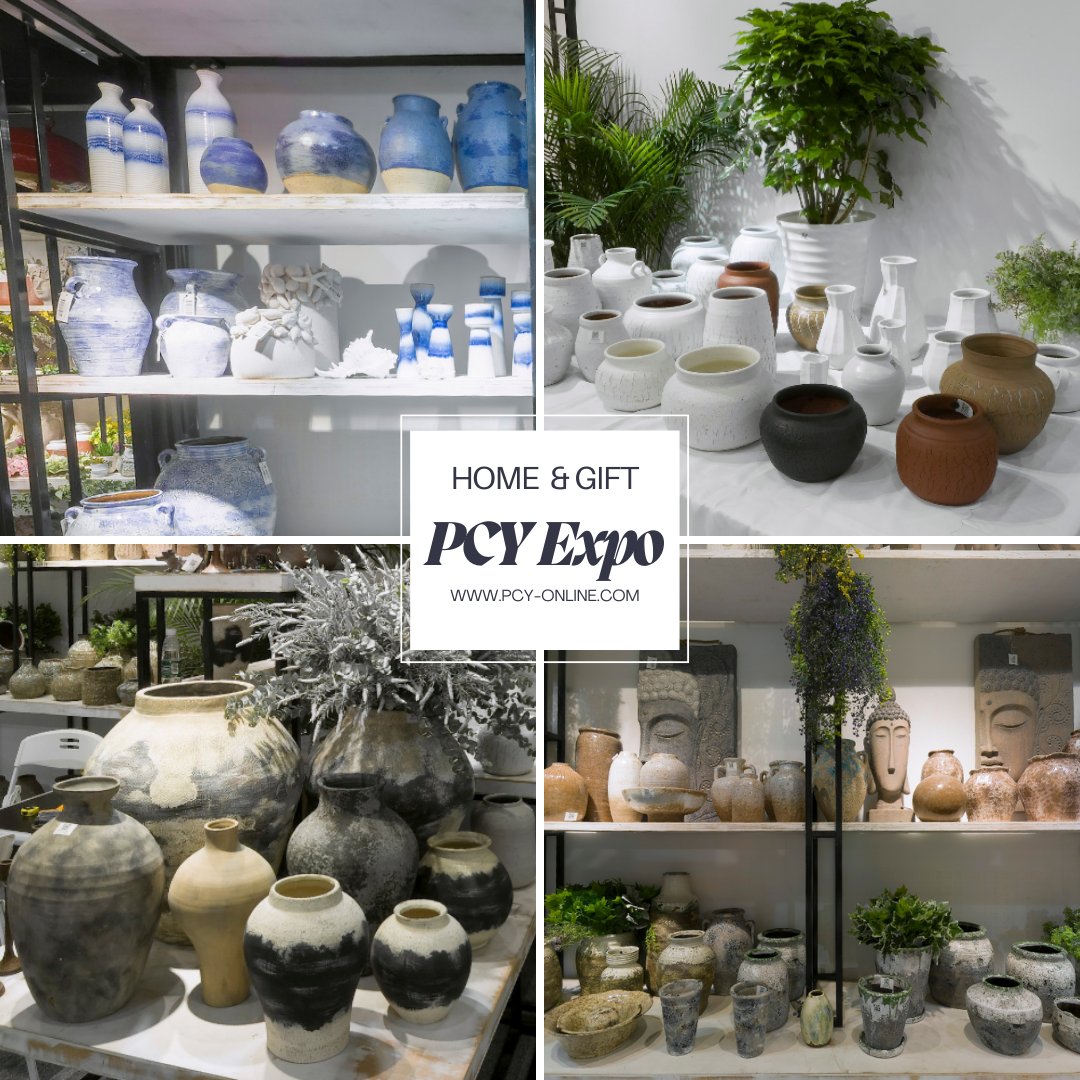 Discover a wide range of products on display by this vendor, including outdoor #garden and patio statuary, fine chinoiserie, #pots, planters, floral vases, wall mirrors, and an extensive collection of jewelry storage. 

#ceramics #pottery #planters #vases #tradeshow #tradefair