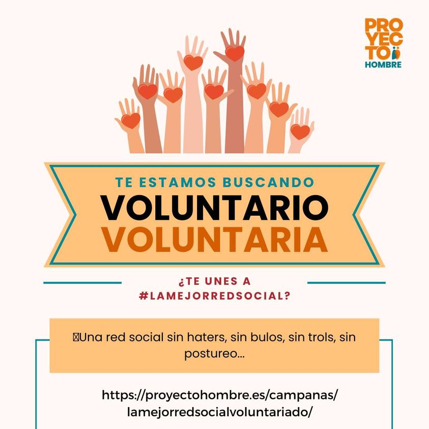 📷Este verano... ¡Haz voluntariado!
📷 ¿Conoces #LaMejorRedSocial? ¡Únete a ella!
📷Una red social sin haters, sin bulos, sin trols, sin postureo...
📷¡Te esperamos!
📷📷youtube.com/watch?v=MxiTf8…
#HazVoluntariado #LaMejorRedSocial #Verano #ProyectoVoluntariado #ProyectoHombre