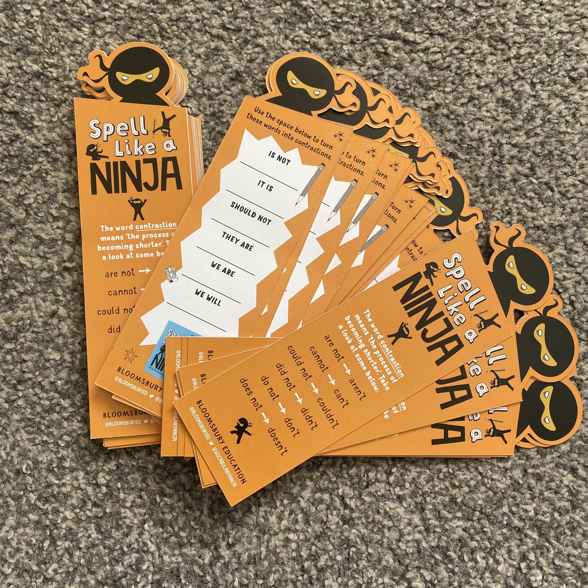 VocabularyNinja's tweet photo. 🔥🧡 Orange Wednesday 🧡🔥
Win 30 orange 🍊 Spell Like Ninja 🥷 bookmarks.

📲 To enter, 🏷️ TAG someone and RETWEET ♻️.

🎉 Winner announced Thursday morning 🙌

#competition #book #reading #teacher #parent #pupil #lovereading https://t.co/p4mhPiiJfF