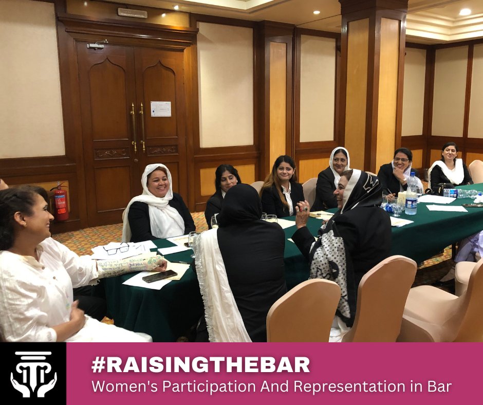 Asma_Jahangir's tweet image. AGHS is in #Karachi engaging with female lawyers #RaisingTheBar.

The participants raised concerns about instances of #FinancialExploitation and #SexualHarassment of junior female lawyers within chambers and how as lawyers they fight back against such harassment &amp;amp; discrimination.
