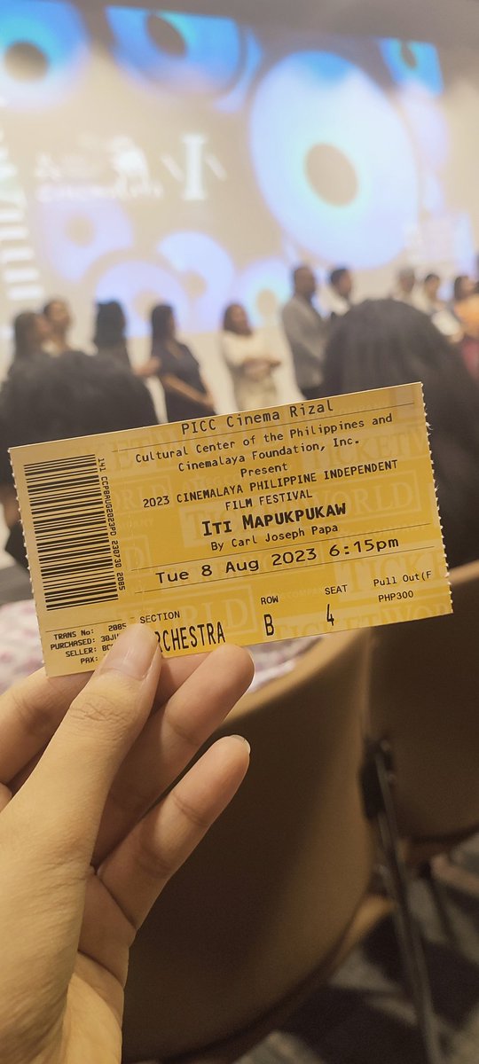 darurunii's tweet photo. July has been a rough month for me, and now I'm still recovering. But that won't stop me from attending #ItiMapukpukaw Gala Night.

As one of the film crews, I hope that every Eric will find their courage to speak up &amp; not be afraid to be heard through this film.

#Cinemalaya2023 https://t.co/RTOFq0vLoj