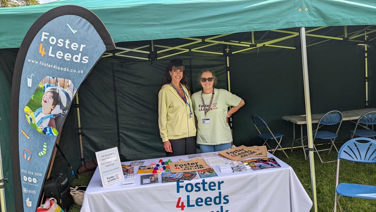 We are at Kirkstall Breeze today. If you're booked in with your child pop by & have chat with us about fostering with Leeds 👍😄