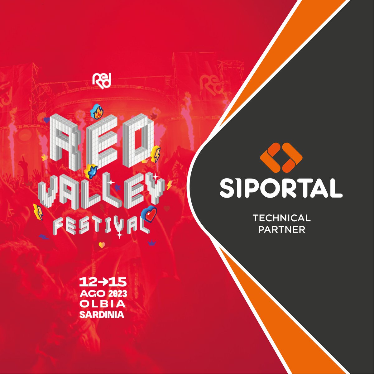 Siportalsrl's tweet photo. SIPORTAL è Technical Partner del Red Valley Festival 2023 a Olbia; i più grandi eventi dell’estate necessitano della massima garanzia di performance.
E tu, di che Fibra sei? #SIPORTAL #RVF23 #fibraottica #FTTH #redvalleyfestival https://t.co/yd7wuxE314