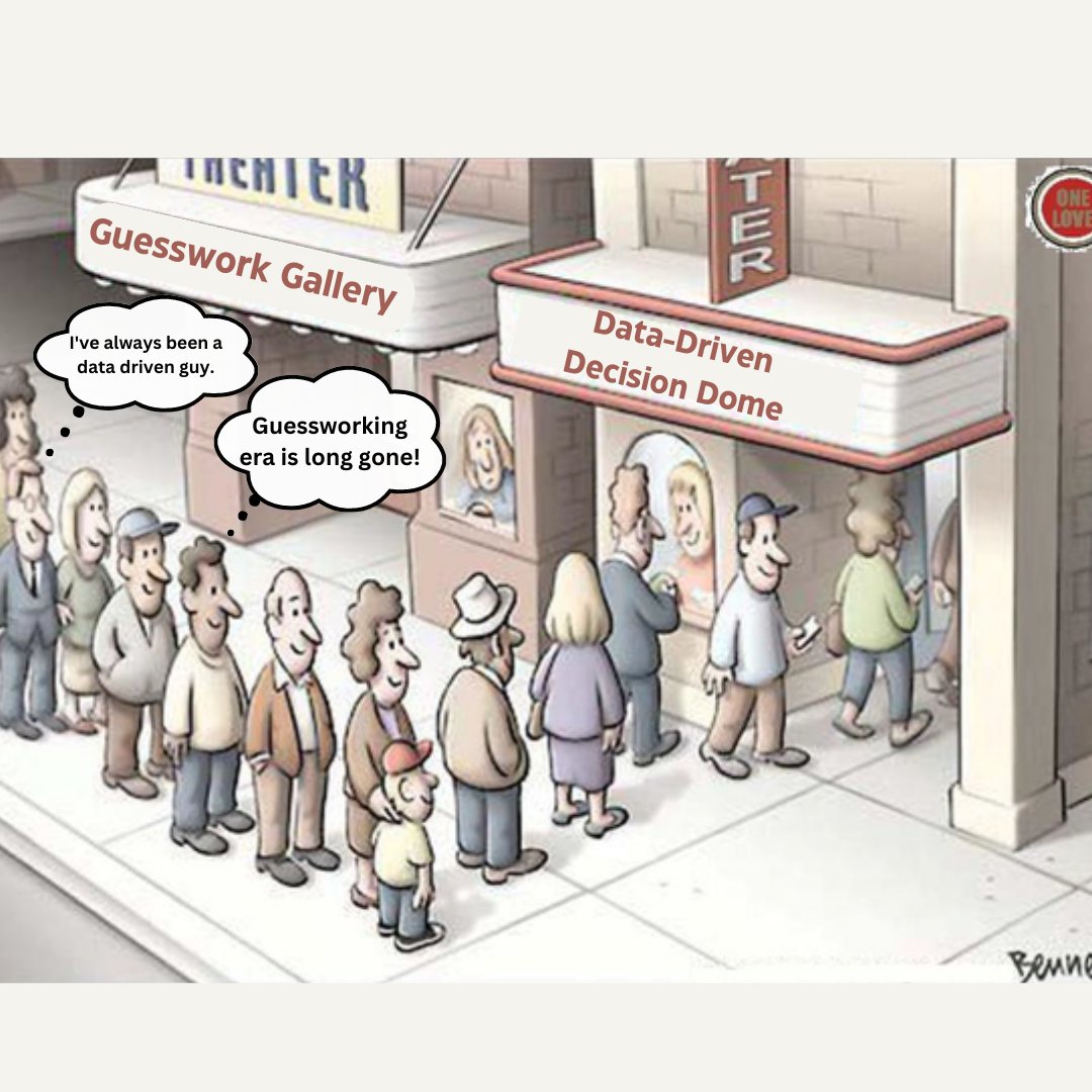 incredotech's tweet photo. In the world of data analysis, make sure you choose the right theater. The Data-Driven Decision Dome offers valuable insights, while the Guesswork Gallery leads to uncertainty. Let's strive for informed decisions based on data-driven approaches. https://t.co/24JuAlwv7b