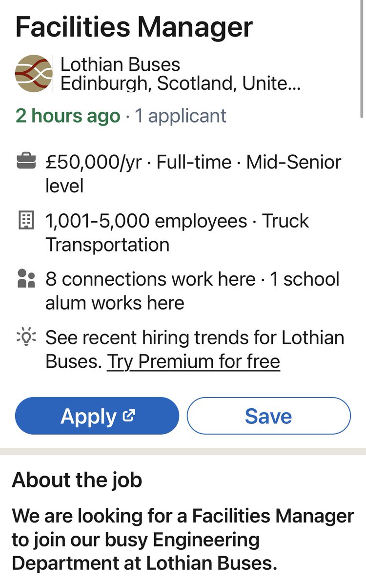 Faculties Manager Vacancy - Lothian Buses