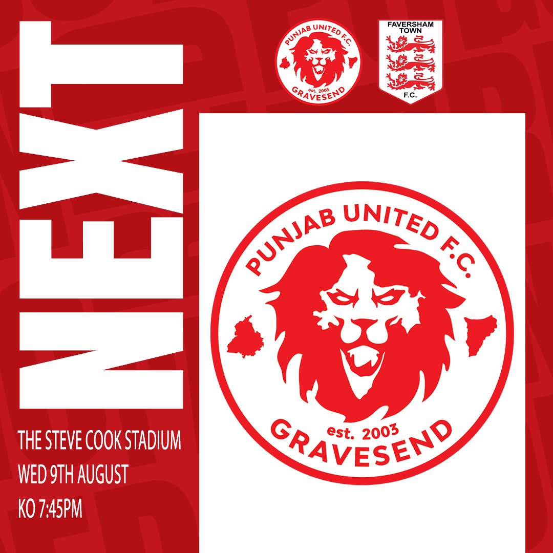 Punjab United FC (@pufc_gravesend) on Twitter photo π£ π¨23'π πππ§ππ’π‘ π΄βͺ
Tonight our U23's are in action as they take on Faversham Town U23's!
π
Wed 9th August 2023
π <a href="/FavershamTownFC/">Faversham Town F.C.</a> U23's
π Pre-Season Friendly
ποΈ Free Entry
β²οΈ 19:45 KO
ποΈ The Steve Cook Stadium, Dunkirk Cl, Gravesend DA12 5ND π£ π¨23'π πππ§ππ’π‘ π΄βͺ
Tonight our U23's are in action as they take on Faversham Town U23's!
π
Wed 9th August 2023
π <a href="/FavershamTownFC/">Faversham Town F.C.</a> U23's
π Pre-Season Friendly
ποΈ Free Entry
β²οΈ 19:45 KO
ποΈ The Steve Cook Stadium, Dunkirk Cl, Gravesend DA12 5ND