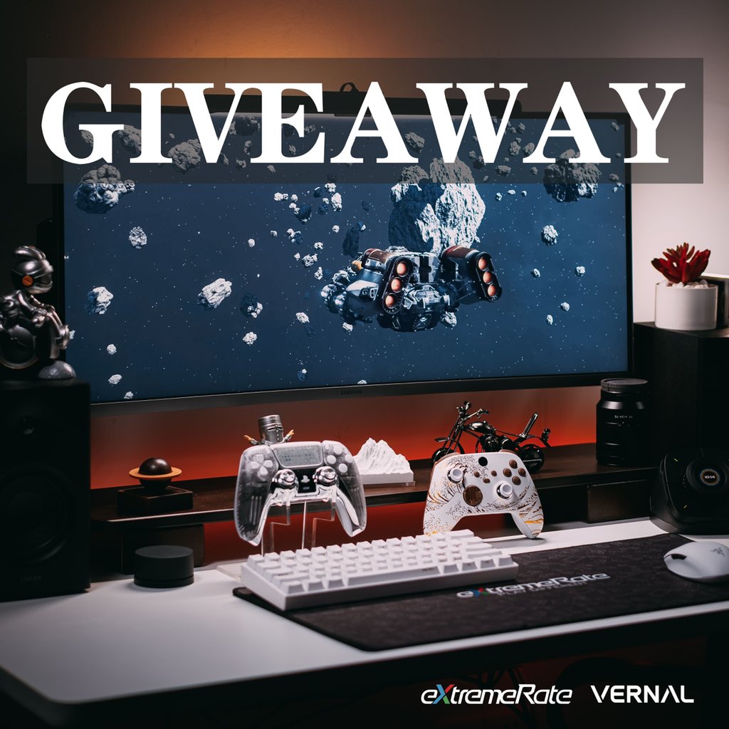 ExtremeRate's tweet photo. 🎮eXtremeRate × Vernal GIVEAWAY open 𝗥𝗜𝗚𝗛𝗧 𝗡𝗢𝗪!🔥 📣 Our luckiest winner will receive these gorgeous goodies worth $𝟳𝟬𝟬 USD! All you have to do is:👉 Follow @ExtremeRate & @VernalSpace 𝗕𝗢𝗧𝗛👉 Like & Retweet👉 Tag a friend🎁Prize List is in the comments:Ends: August 15thOpen worldwide, good luck! 🍀✨