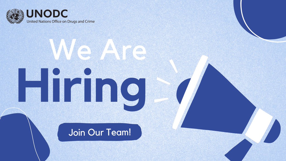 Ready to make an impact by advancing peace and security through your career? Join UNODC’s passionate team, check our global vacancies ➡️ bit.ly/34UCgVk