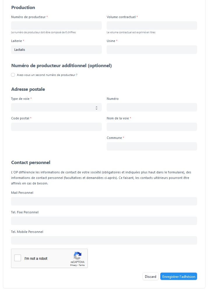 nextoplait's tweet photo. #Nextoplait présente un #formulaire_d_adhésion qui permet d'automatiser l'enregistrement des informations d'un adhérent directement dans la #base_de_données. Le #bulletin_d_adhésion et le #mandat_de_négociation sont directement générés et envoyés à l'adhérent pour signature. https://t.co/QdIqZ9z0Pg