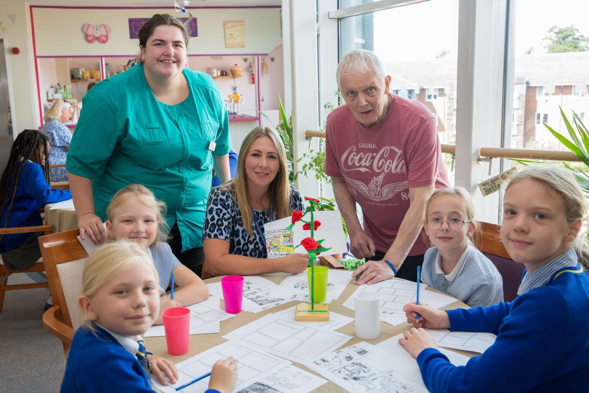 Today is #BookLoversDay! 📖

77-year-old resident and former comic book artist, Martin, passed on his skills to the next generation in a comic drawing class.

Intergenerational activities are incredibly fulfilling, especially for older people.

#trustedtocare #wecare