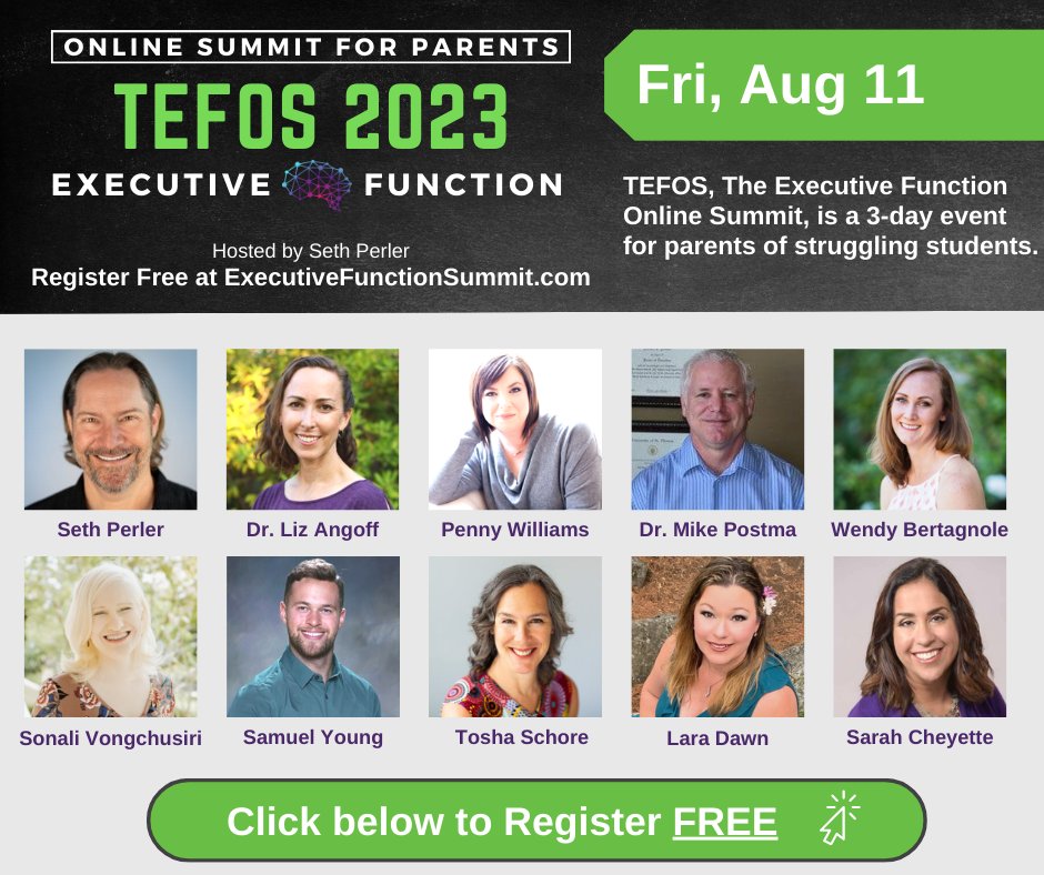 Whether you're a parent or an educator, this event is sure to provide some great information on executive function from experts to help your family or your students. The best part? It's FREE! Save your spot: buff.ly/45ajyql
#neurodiversitypodcast #TEFOS2023 #sethperler