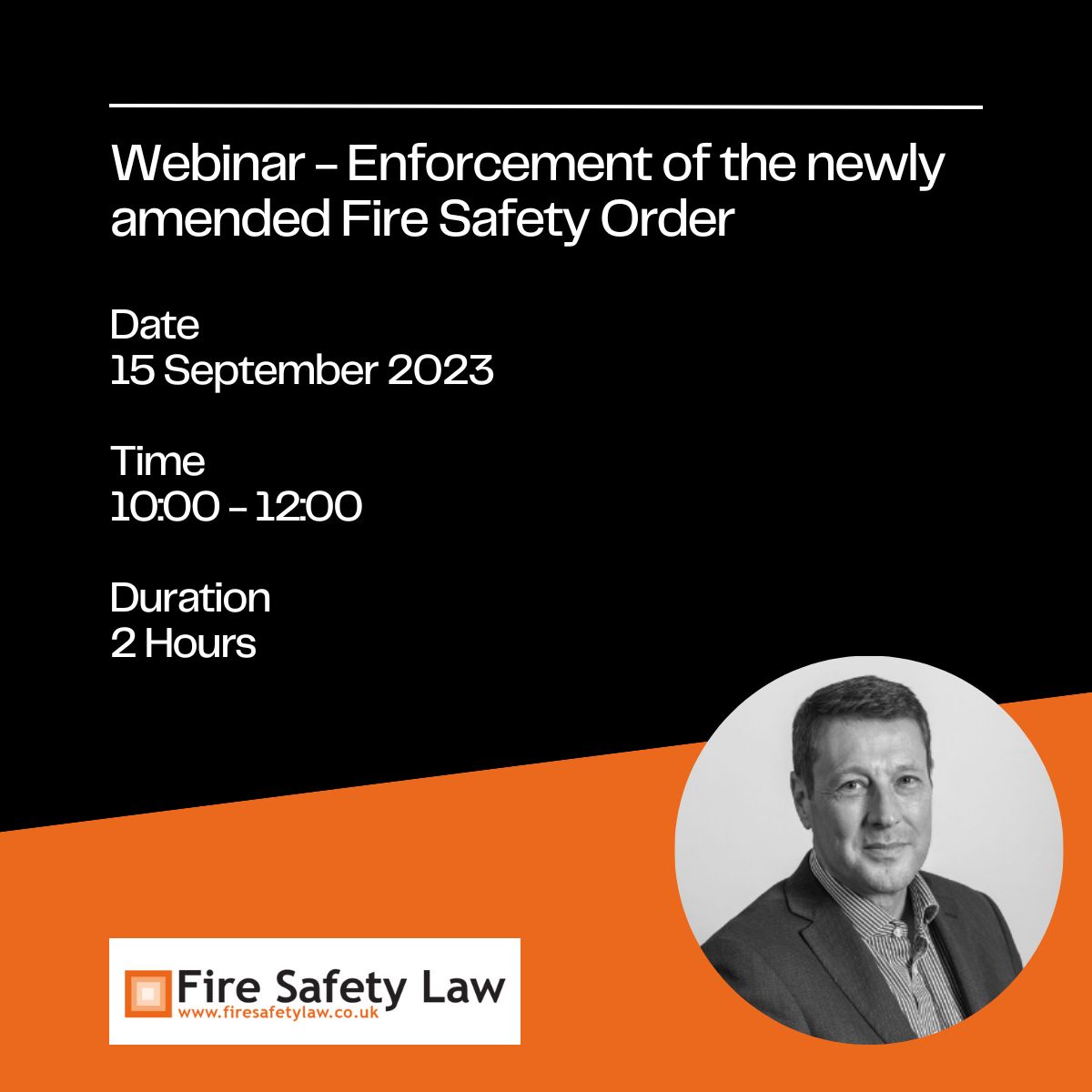 A reminder about my webinar in conjunction with Fire Safety Matters Magazine - 'Enforcement of the newly amended Fire Safety Order'.

Find out more and book your place lnkd.in/eMku--N7