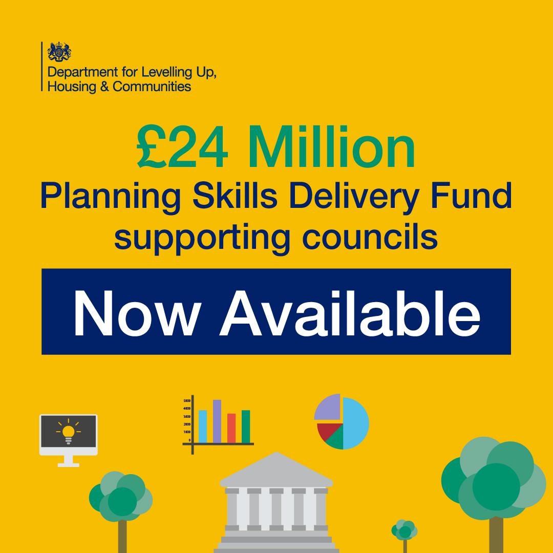 Local Planning Authorities in England can apply for up to £100,000 from @luhc to help clear backlogs of planning applications and address skills gaps.

Applications close on 11 September. Find out more:
gov.uk/guidance/plann…
#planningreform #funding