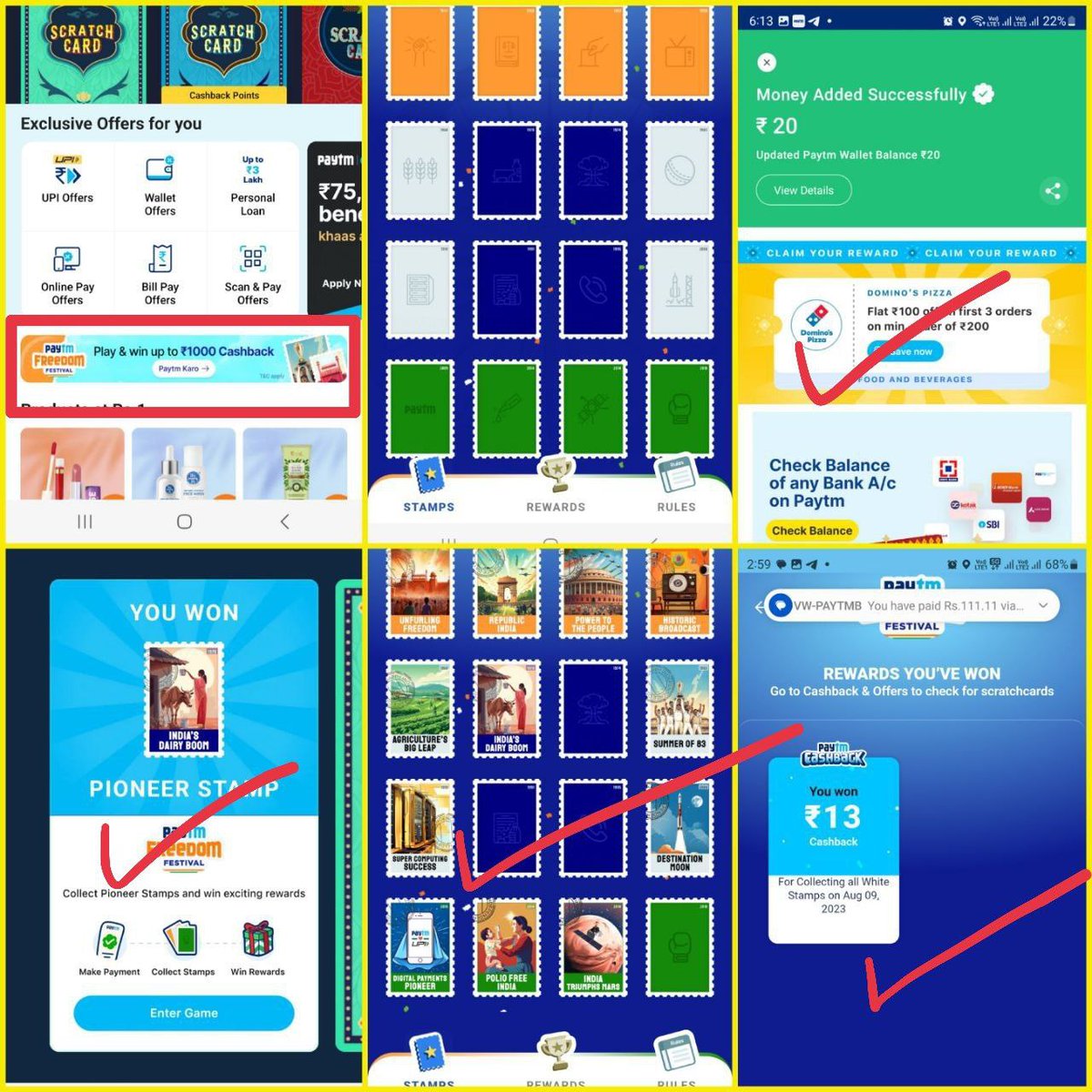 makemoney_404's tweet photo. Paytm Loot Flat ₹600/₹1000 🔥
Collect Total 16 Stamps &amp; Get Assured ₹600 Paytm Cashback
Offer Valid Till 20th August !!
For Trick Join  Telegram 
Telegram:- https://t.co/f2Mttrjwe3

#paytm
#cashback #paytm https://t.co/TOmYVWNYaY