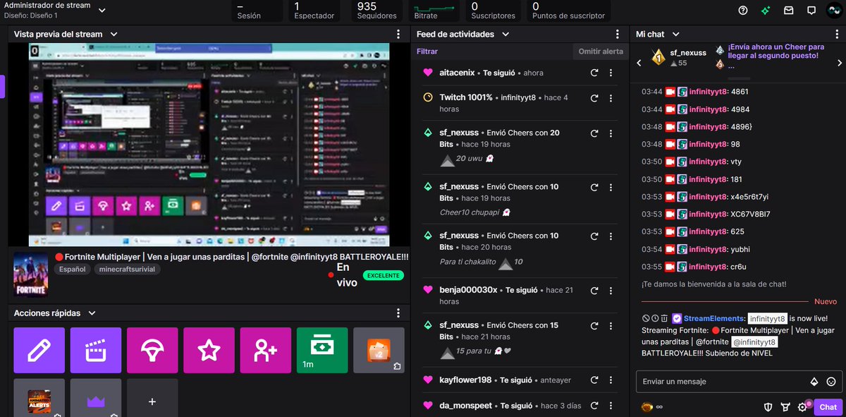 InfinityYt8's tweet photo. Nochesita de stream jugando Fortnite, casi amanece 😅
https://t.co/ua4JrzFMAg
#streaming #twitchtv #Fortnite https://t.co/N1NIdqg2Kf