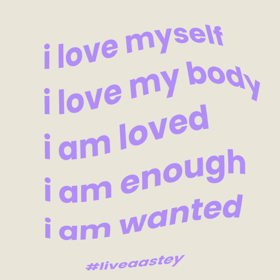 affirmation for the day 🧘‍♀️
repeat after me:
#liveaastey #aasteytribe #wellnesswednesday #affirmations #selflove #Loveyourself
