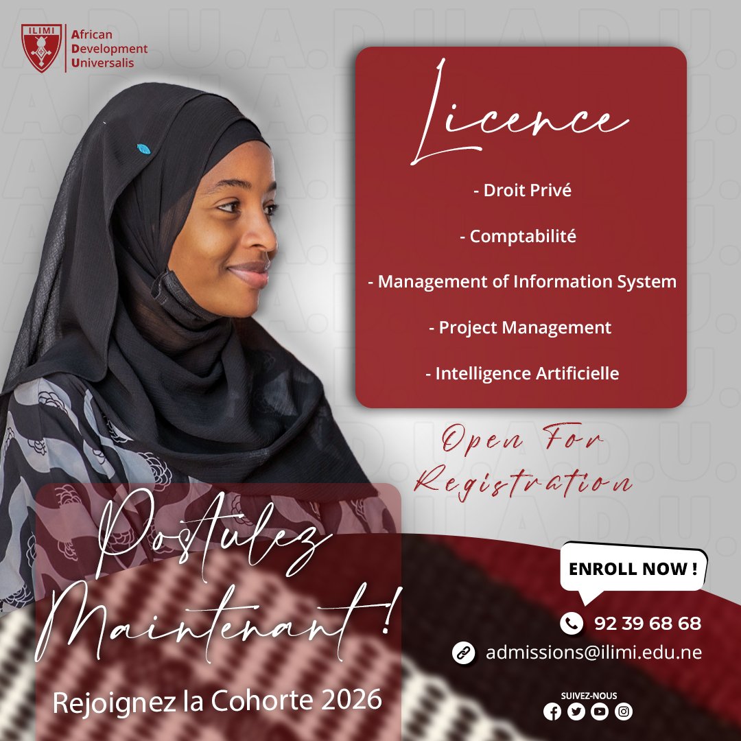ADULeads's tweet image. Postulez dès maintenant pour rejoindre la classe 2026 : bit.ly/ADU_Admissions… ! 🚨

#EnglishLanguageProgram #ClubAnglais #Apprentissage #Réseau #AventureLinguistique #ILIMI #ADU