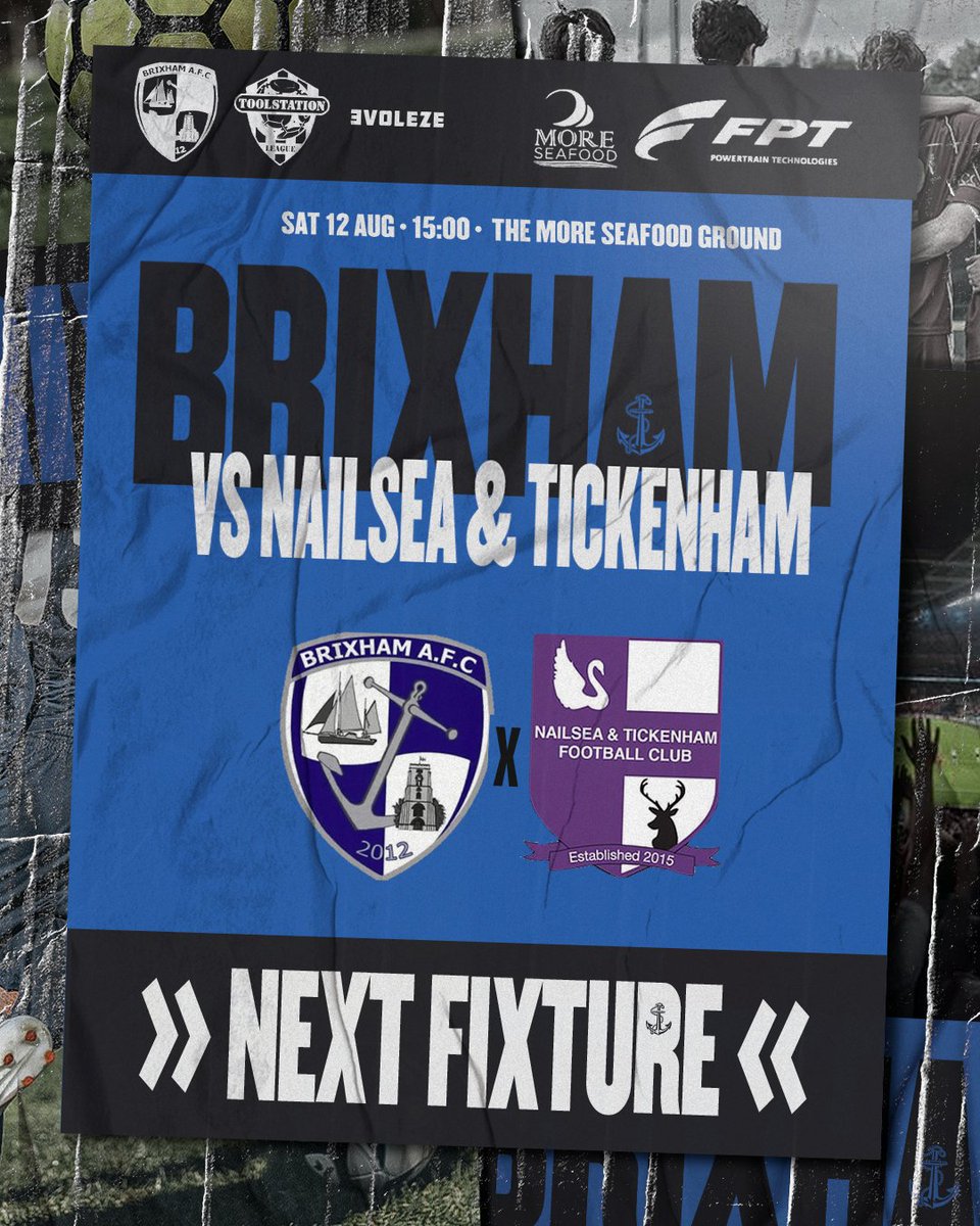 Its back to league action for the Fishermen as we take on @NandTFC on Saturday in a 3PM Kick-Off @moreseafood @PumpTechLtd Breakwater Marine Engineering @fpt @BrixhamCasuals @Brixhamfishmkt @swsportsnews @TSWesternLeague 🐟🐟🐟
