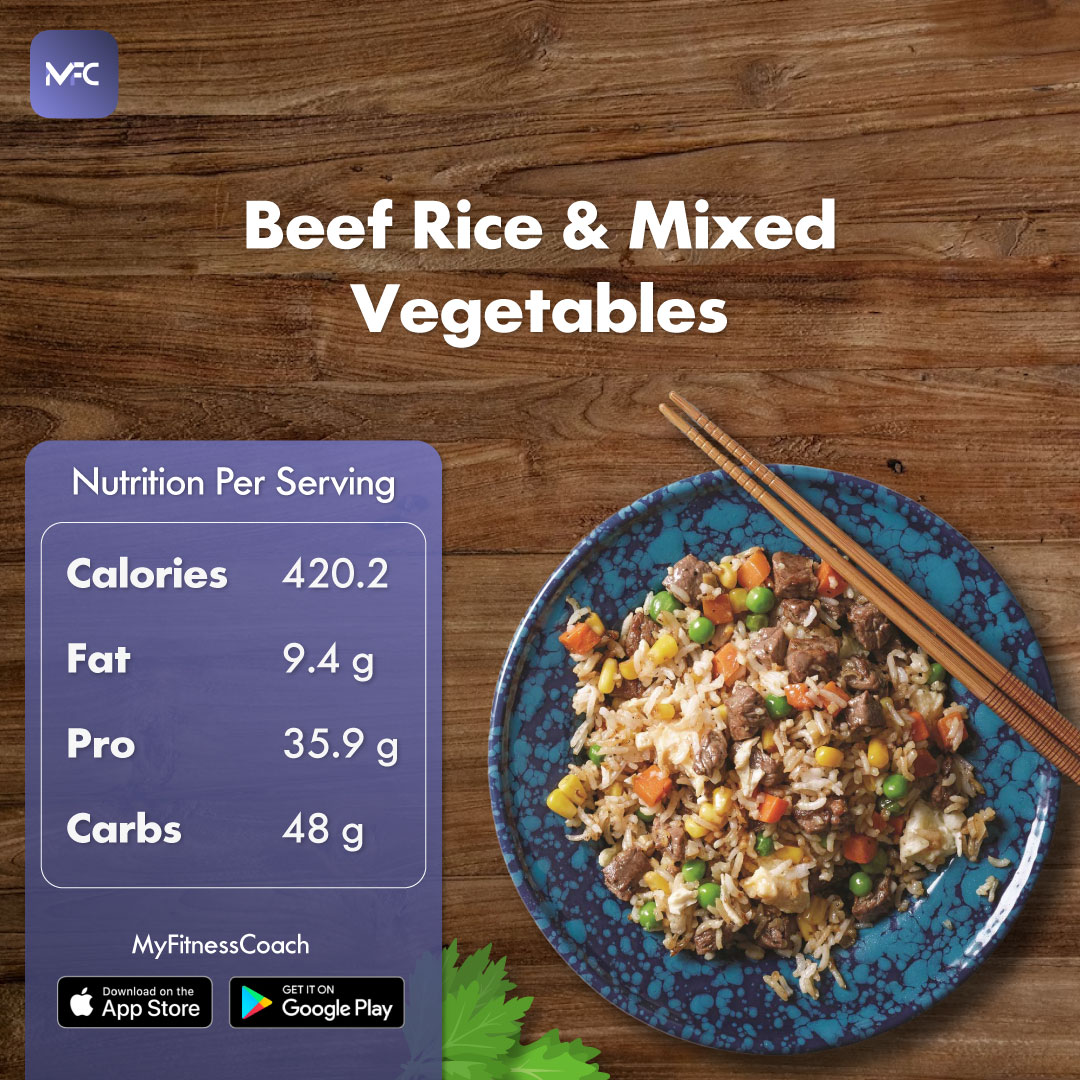 mfc_app's tweet photo. Savory vibes in every bite with Beef Rice and Mixed Veggies! 🍛🥕
Download https://t.co/seesD7Uf2Y App for complete recipe, more diet plans and workouts.
#myfitnesscoach #HealthyEats #NutritionPower #FlavorfulDelights #FoodieCravings https://t.co/g974ee99jJ